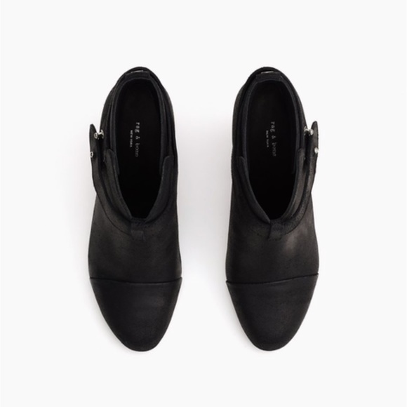 NWT rag & bone Harrow Boot in Cont Black dustbag & box $495 retail Size 8.5 - Picture 2 of 9